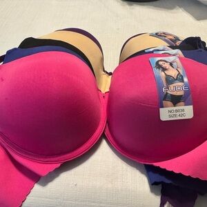 COPY - NWT FUDA Women’s Bra Size 42C Pick a color: Blue, Pink, Black, Beige, Pu…